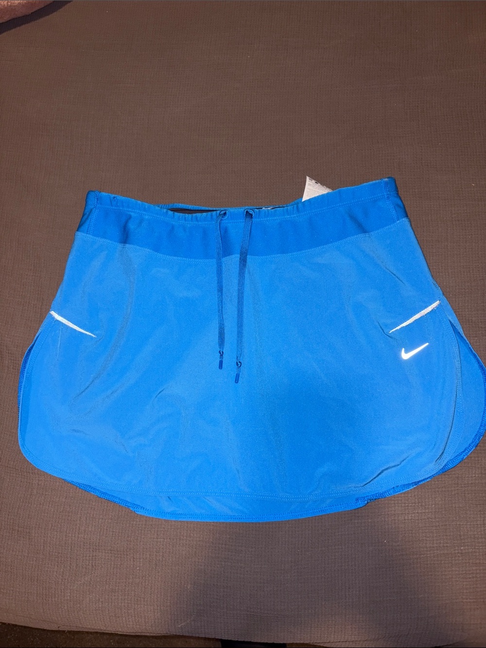 Nike Bright Blue Athletic Skort with Drawstring Waist